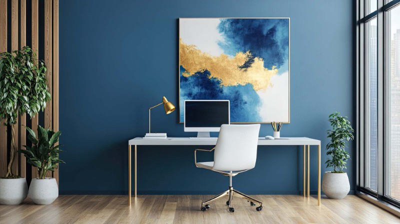 Paint colors- Blue – Calm & Focused